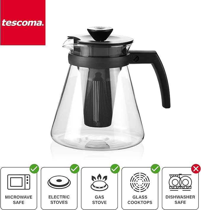 [TES0350] Tesc. Tea / Coffee Maker 1.7L W/Infuser Green