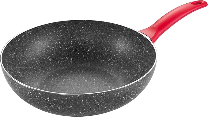 597858 Tesc. Wok 28Cm "Manico Rosso" 597858