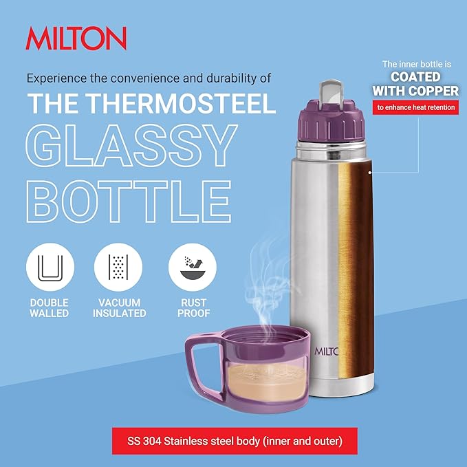 MILTON FLASK GLASSY 1000