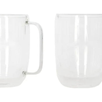 "Double-walled cup 200ml 2pcs/box unit:box with handle 7*10cm"