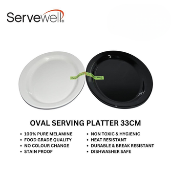 G-2408 - OVAL SERVING PLATTER 33CM