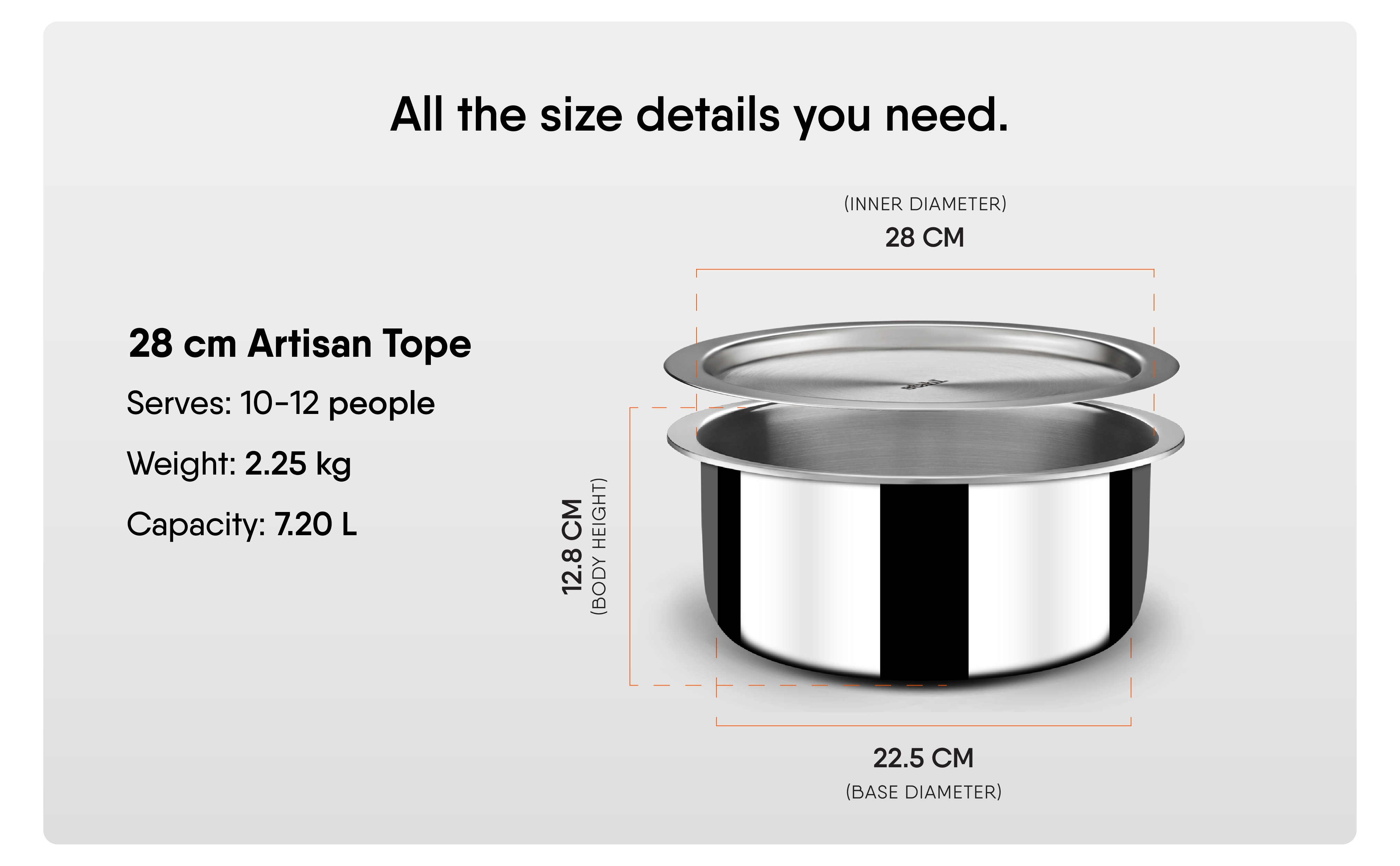 28cm Artisan Tope