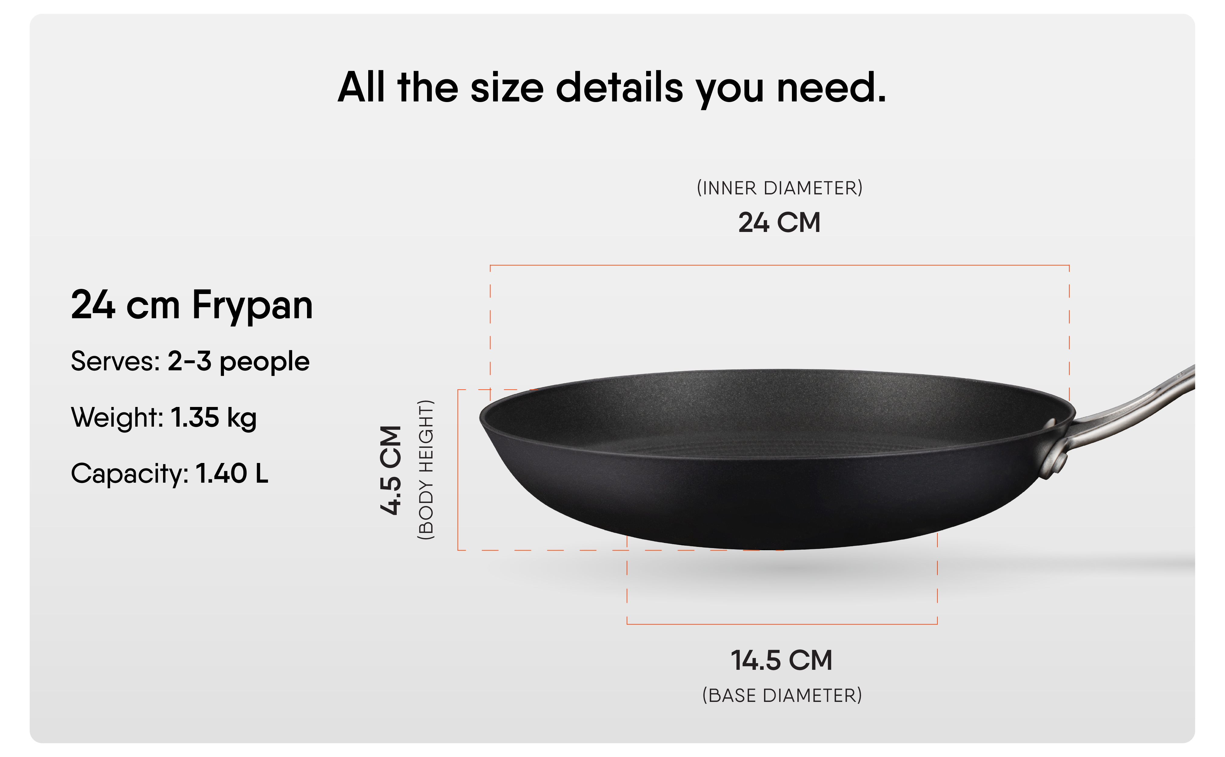 Blacksmith Hybrid Frypan 24CM