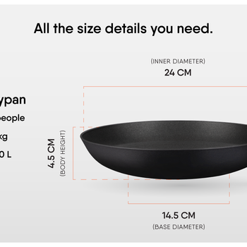 Blacksmith Hybrid Frypan 24CM