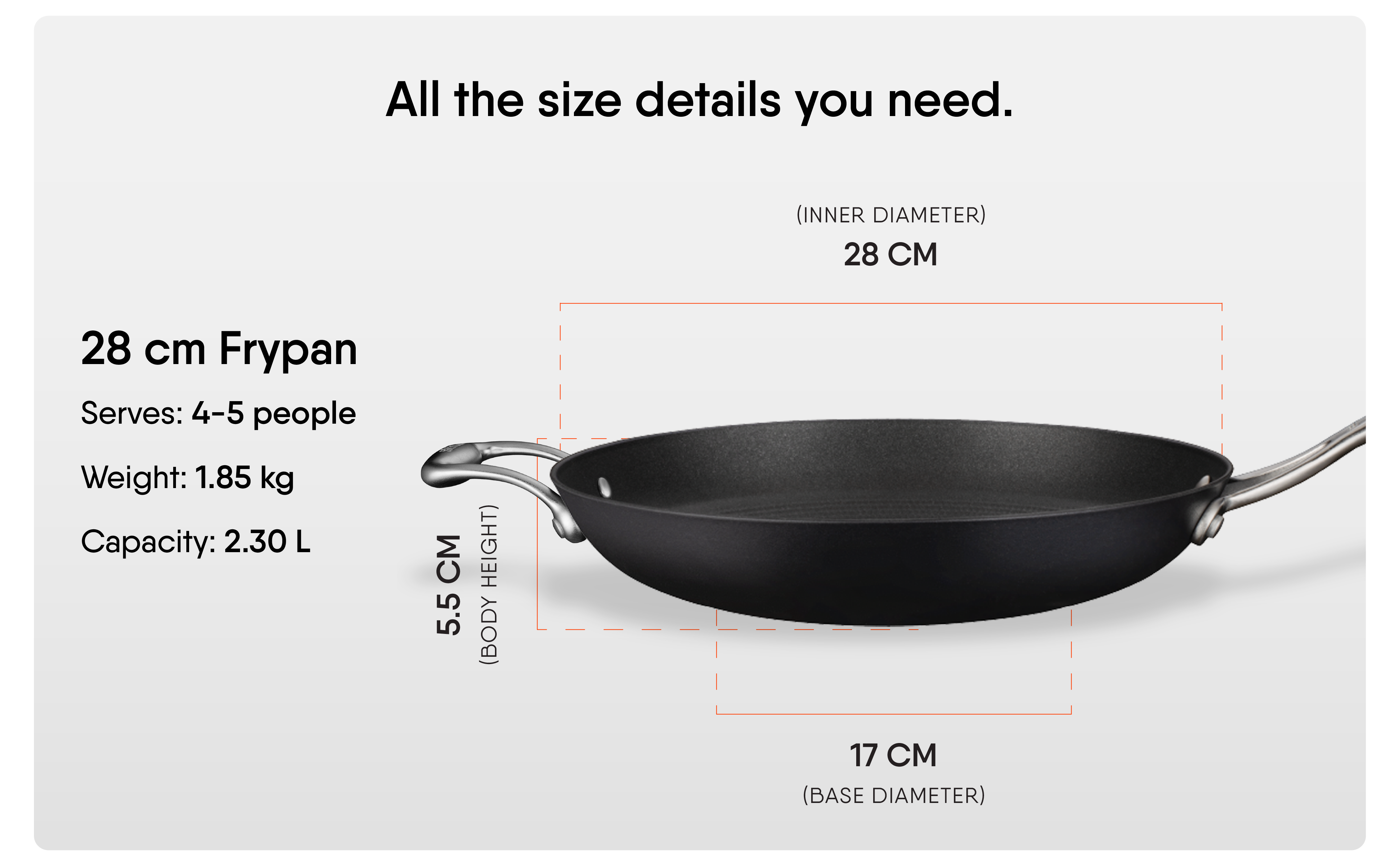 Blacksmith Hybrid Frypan 28CM