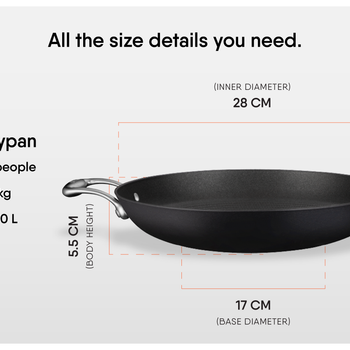 Blacksmith Hybrid Frypan 28CM