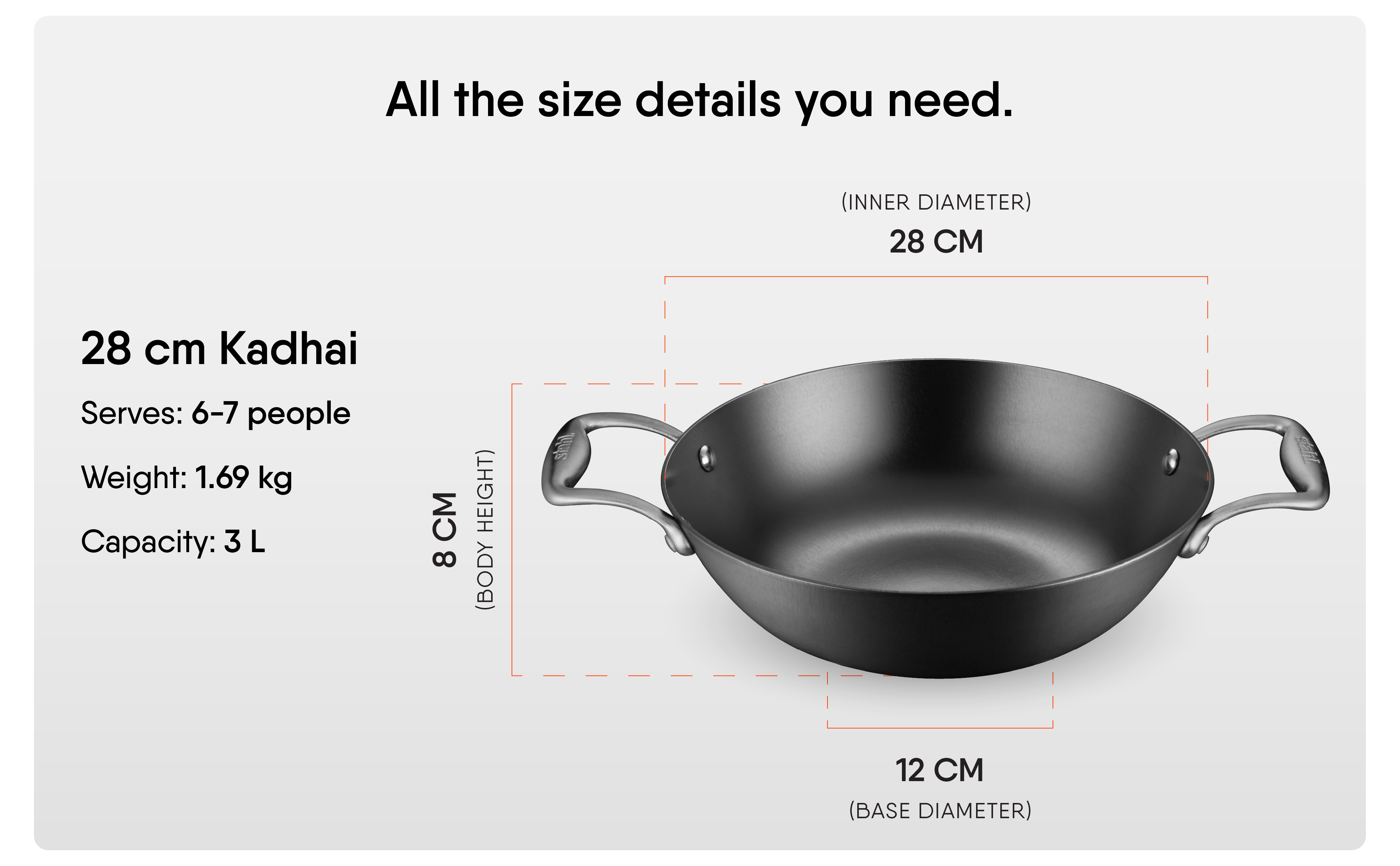 Blacksmith Plus - Kadhai 28CM