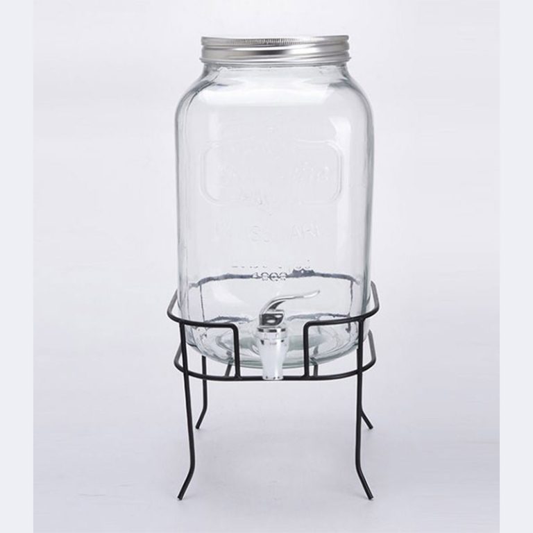 GLASS JAR WITH METAL STAND 8.05L 143A
