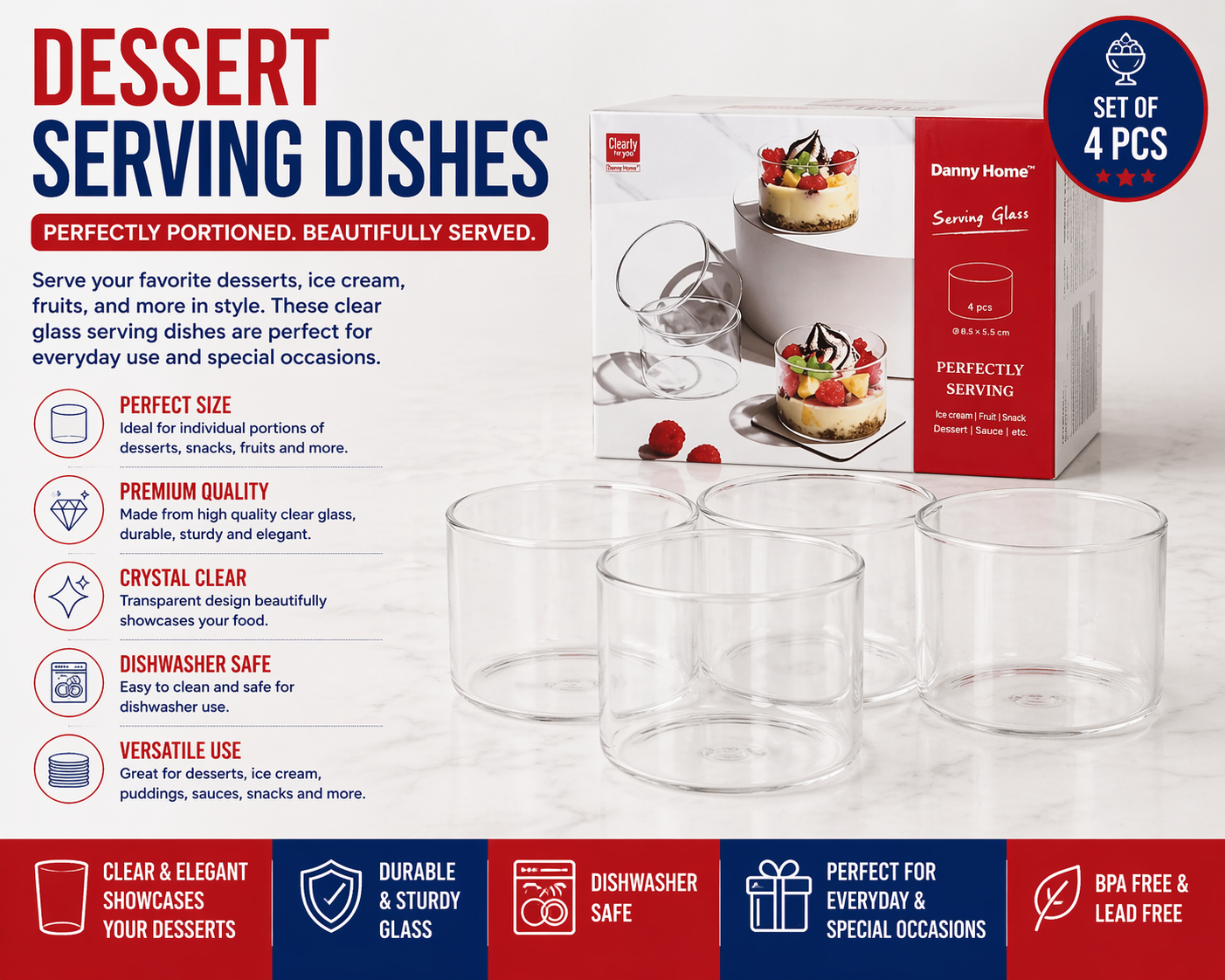 dessert serving dish