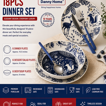 18pc dinner set