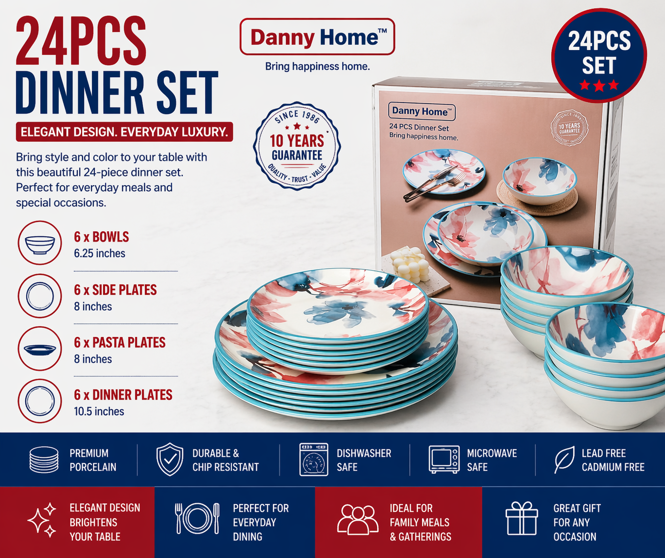 24pc dinner set