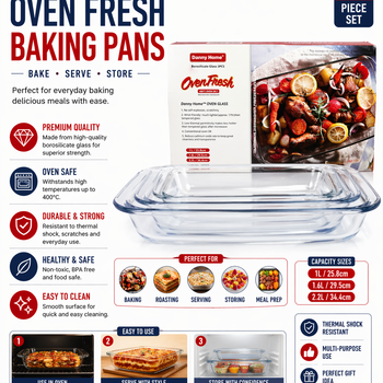 3pc set baking pan