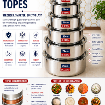 Stainless steel tope