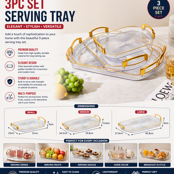 3pc set tray