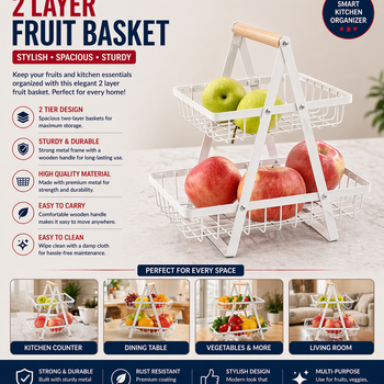 2 layer fruit basket
