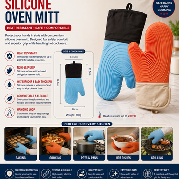 silicon oven mitt