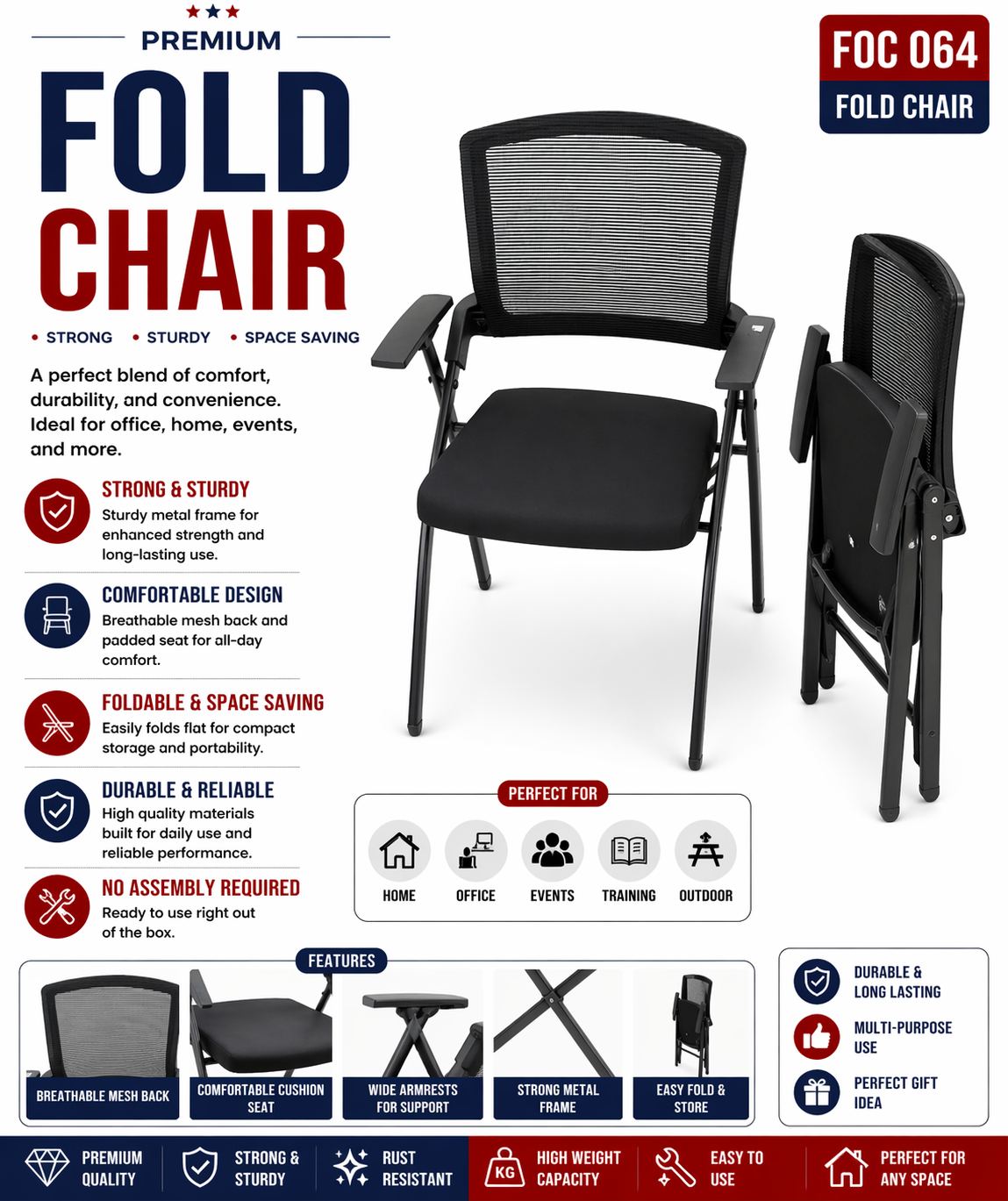 FOC064 Fold Chair