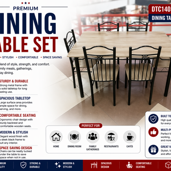DTC1405 Dining Table With Chair
