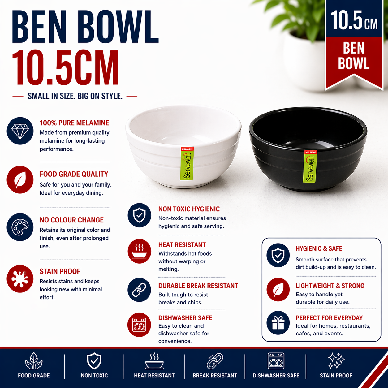 S-2677 BEN BOWL 10.5