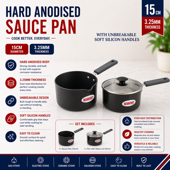 H/Anodized Stew Pan 15cm