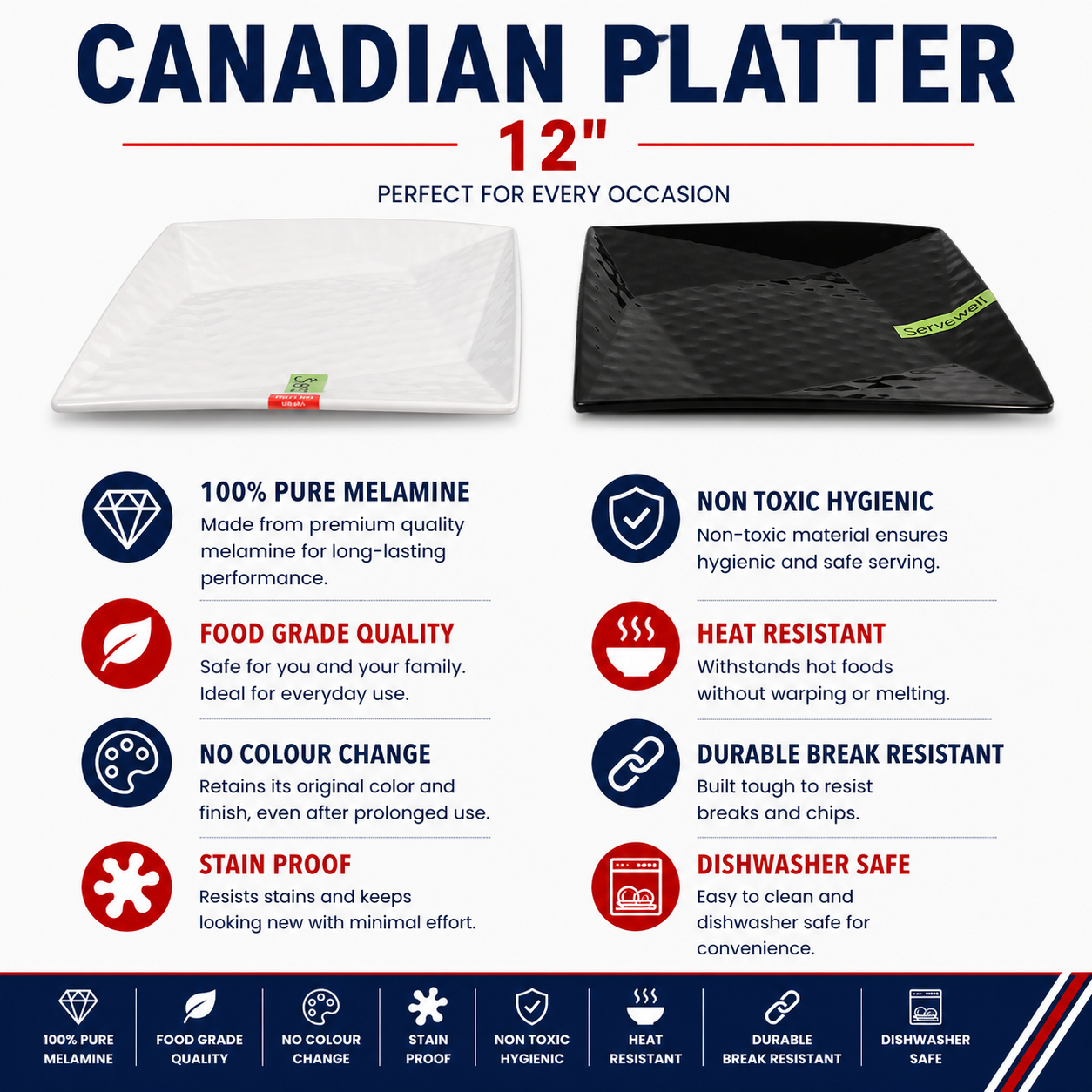 H-2253 CANADIAN PLATTER 12"