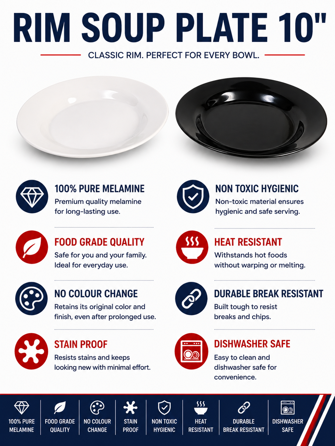 G-2405 RIM SOUP PLATE 10"