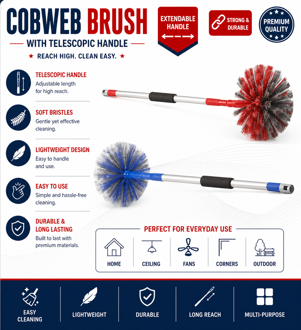 Cobweb With Telescopic Handle