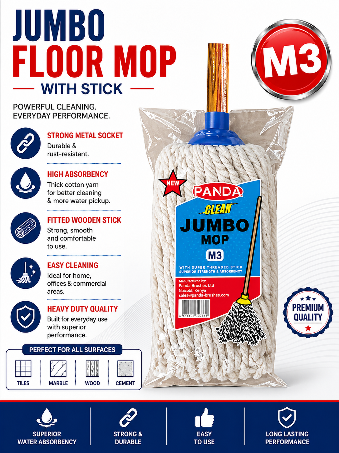 REFILL - Jumbo Floor Mop