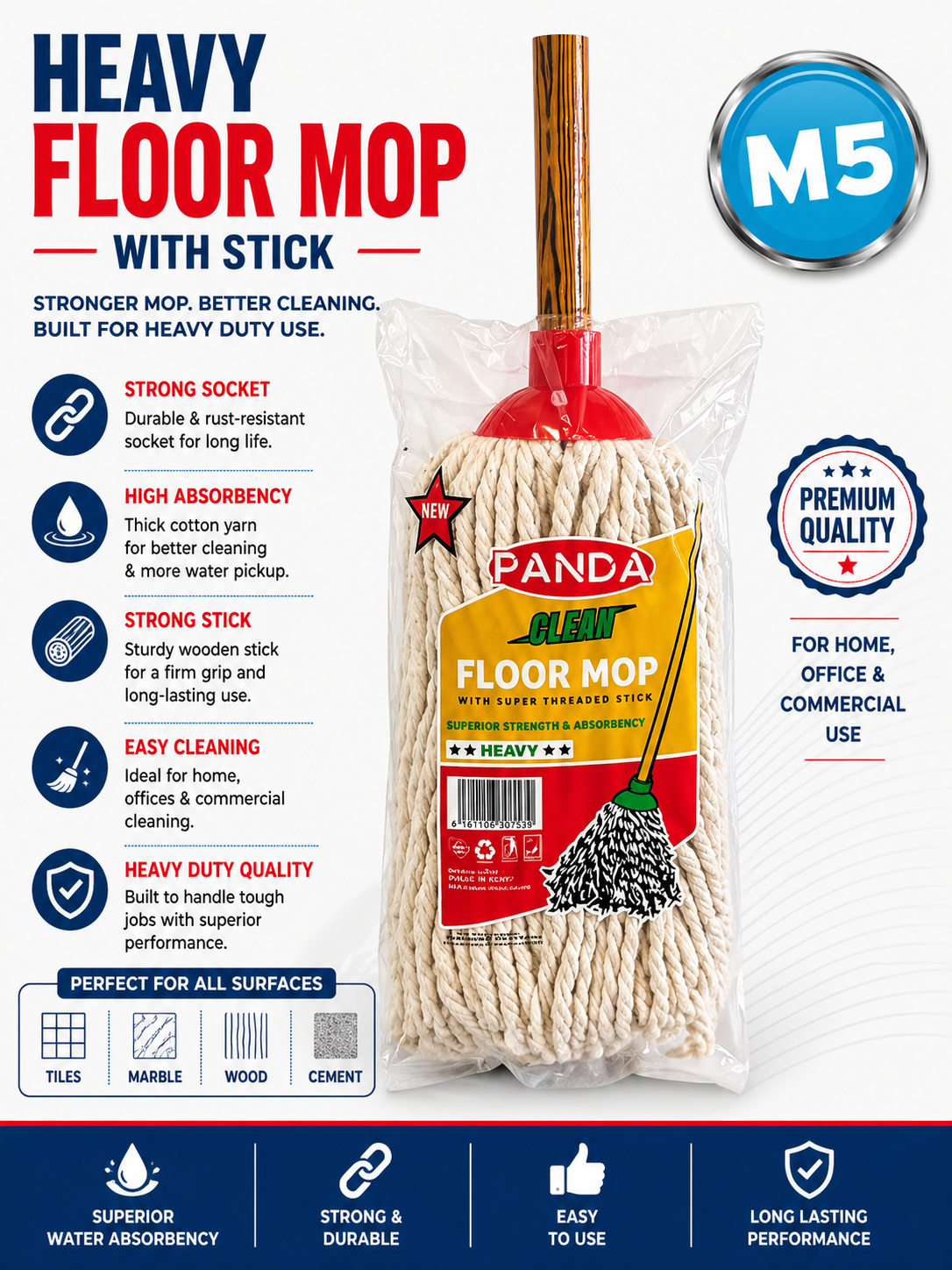 REFILL - Heavy Floor Mop