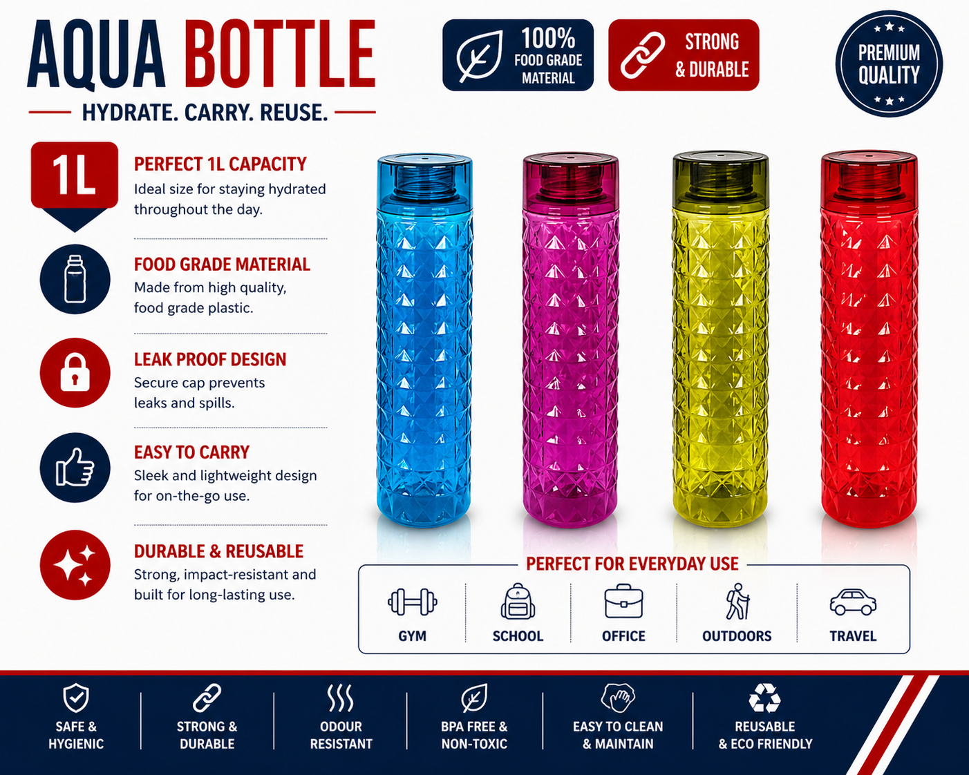 Aqua Bottle 1000 ml