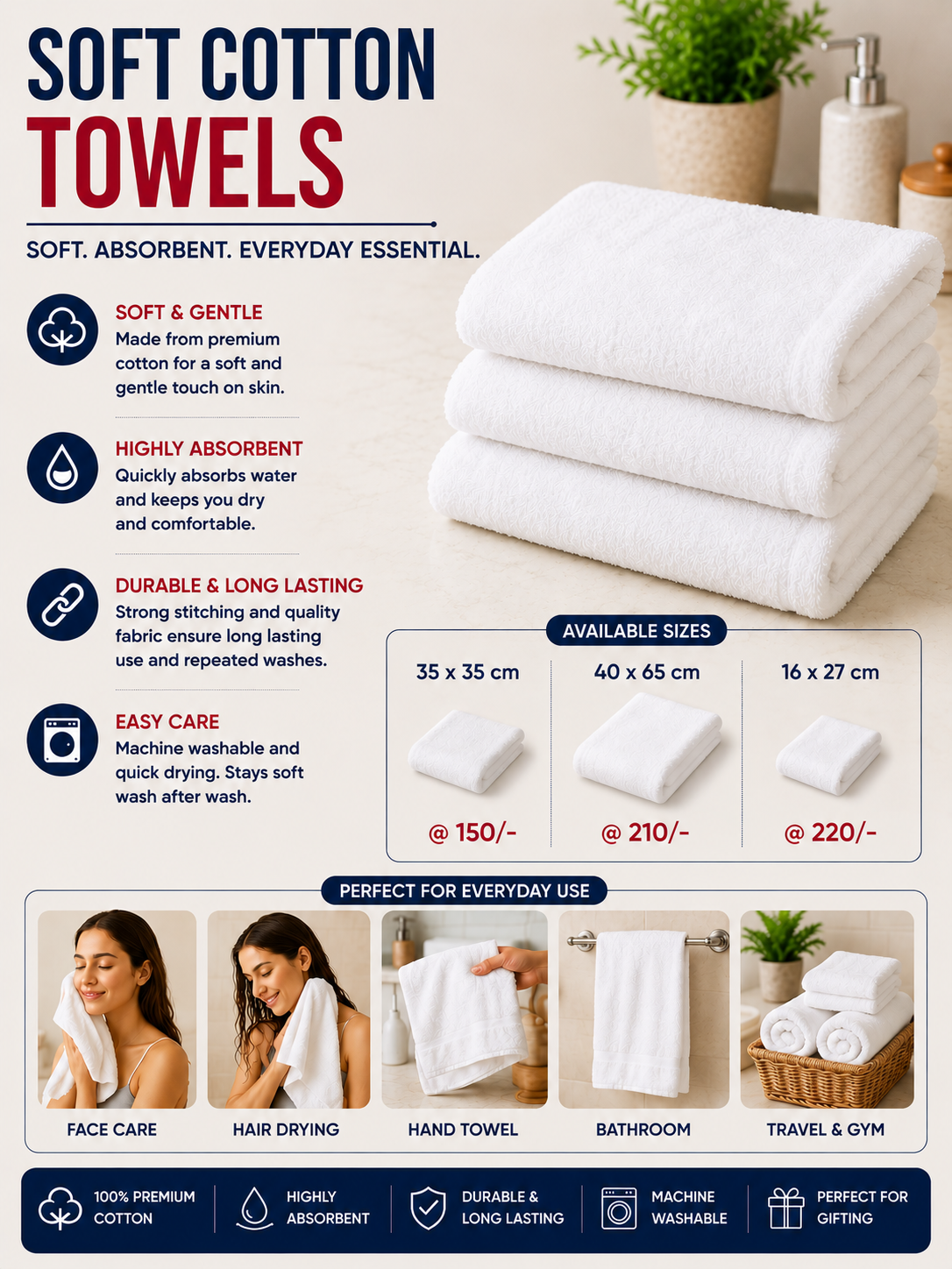 Soft Cotton Towel