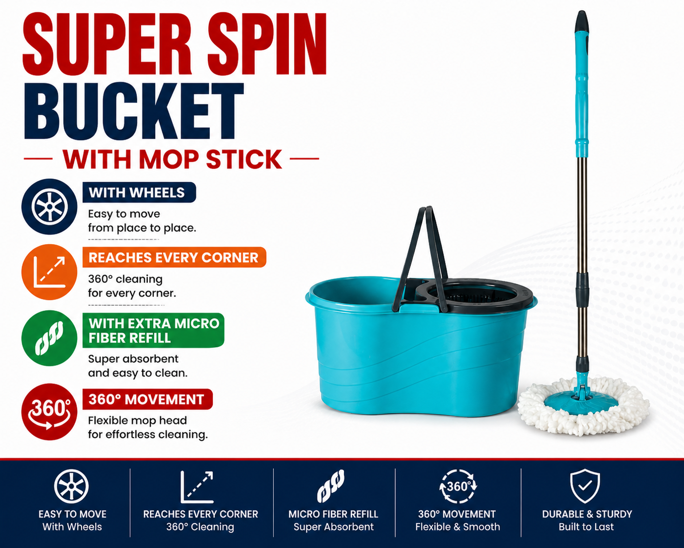 Super Spin Mop Bucket