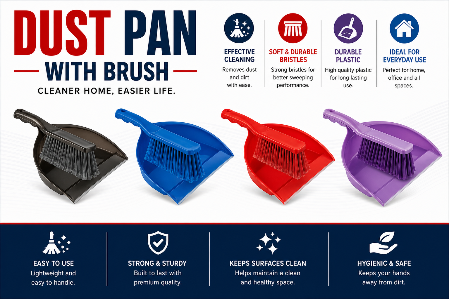 Dustpan with Brush