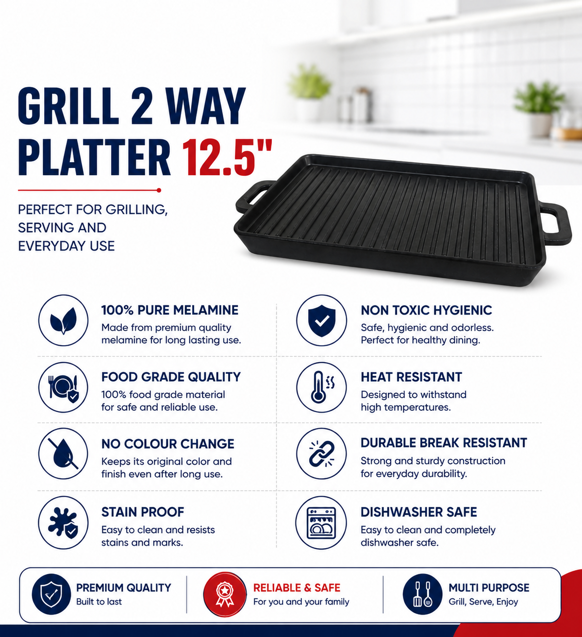 GRILL 2 WAY PLATTER