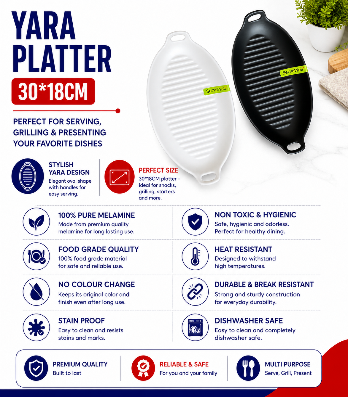 YARA PLATTER 30*18
