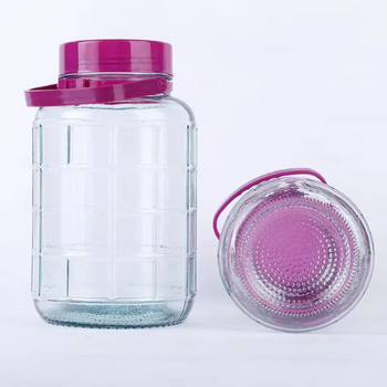 BA Glass Jar 8L Screw Purple Lid