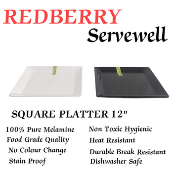 H-2223 SQUARE PLATTER 12"