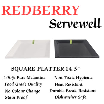 H-2224 SQUARE PLATTER 14.5"