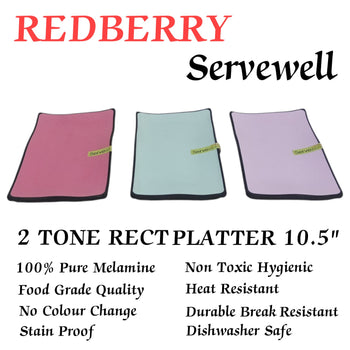 2 Tone RECT PLATTER