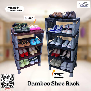 Bamboo Shoe Rack