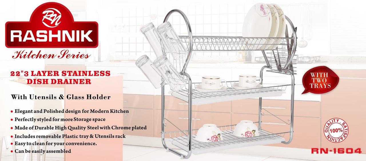 Rashnik RN-1604 3-Layer Dish Rack