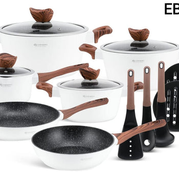 EB-5622 C/WARE SET 15PC PEARL WHITE