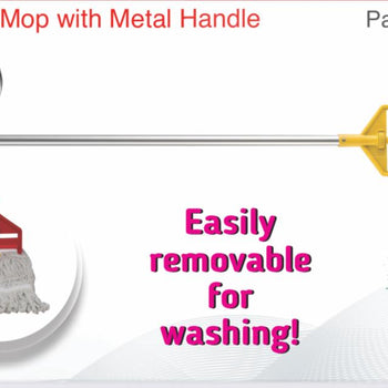 M8 Super Large Mop with Metal Handle Fitted