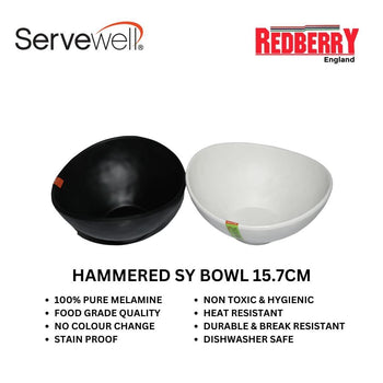 S-2616 - HAMMERED SY BOWL 15.7CM