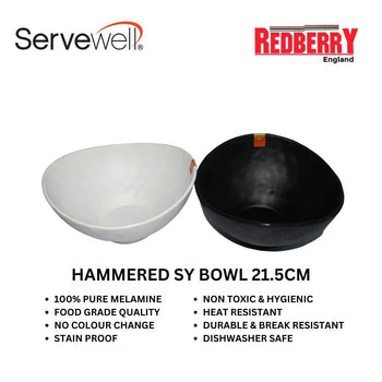 S-2617 - HAMMERED SY BOWL 21.5CM