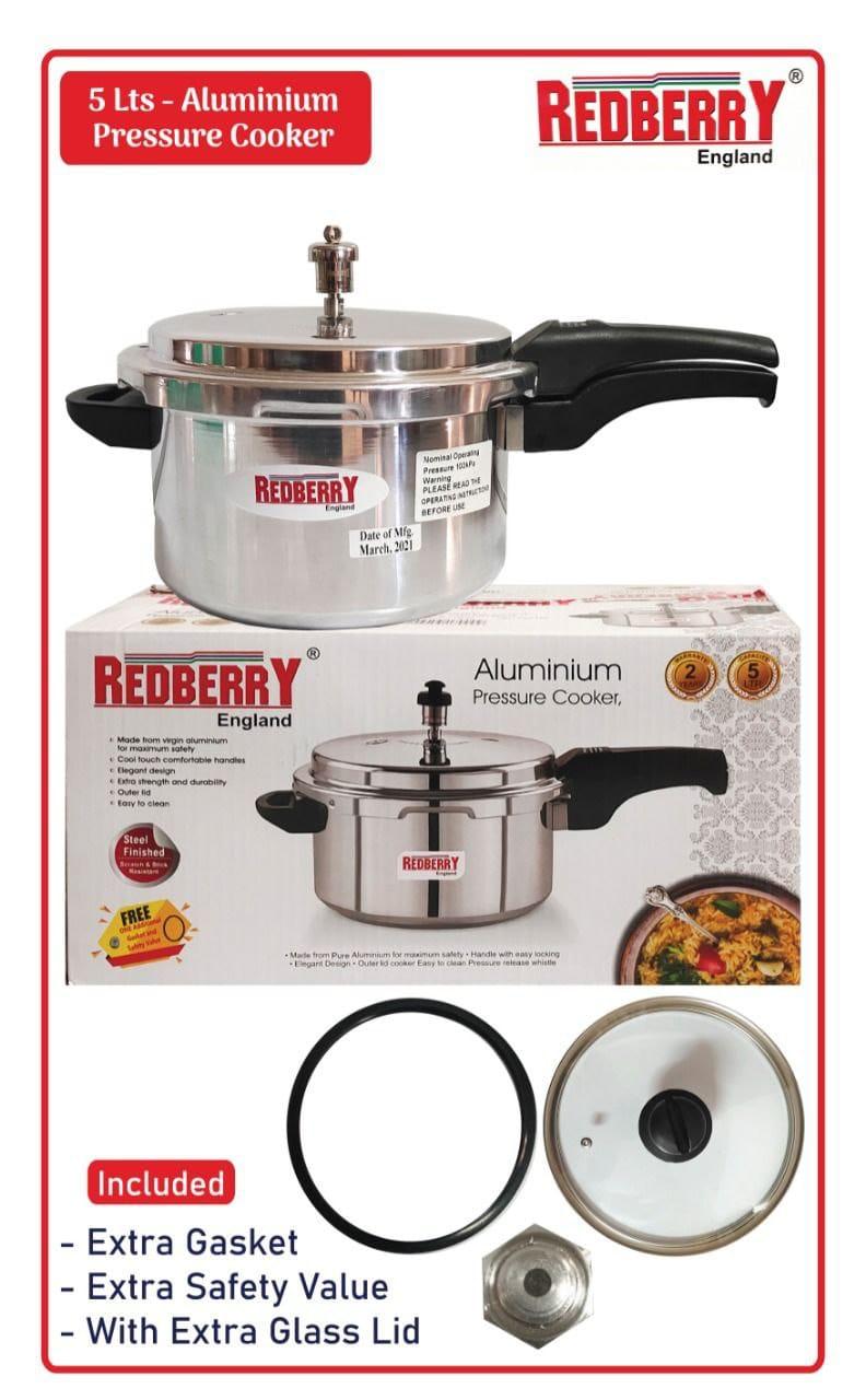 PRESSURE COOKER 5LT REDBERRY