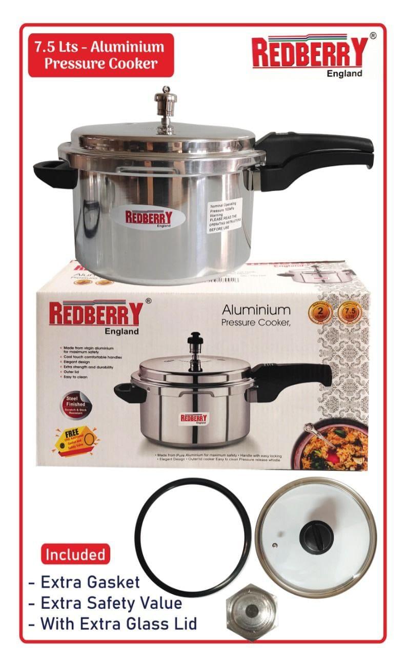 PRESSURE COOKER 7.5L REDBERRY