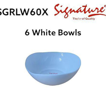 6" White Bowl SGRLW6