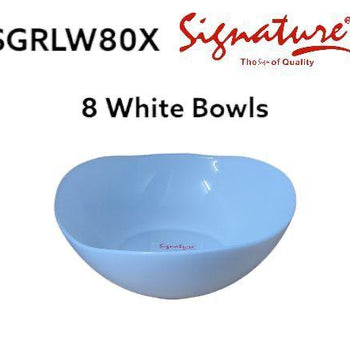 8" White Bowl SGRLW8
