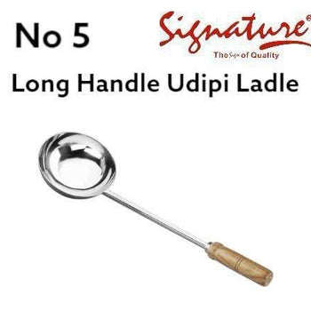 UDIPI LADDLE WOODEN LONG HNDL NO.5